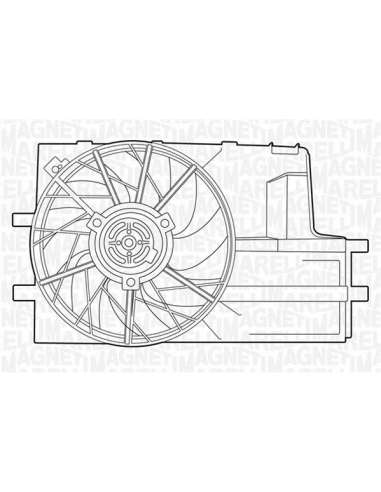 Ventilador, refrigeración del motor Magneti Marelli 069422324010 - Electroventilador del radiador