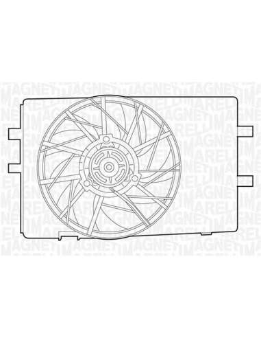 Ventilador, refrigeración del motor Magneti Marelli 069422325010 - Electroventilador del radiador
