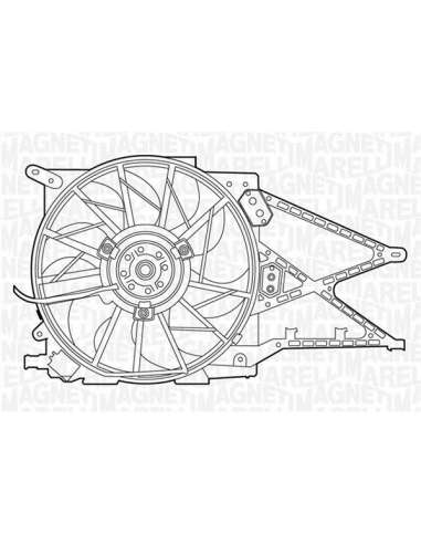 Ventilador, refrigeración del motor Magneti Marelli 069422330010 - Electroventilador del radiador