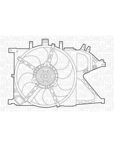 Ventilador, refrigeración del motor Magneti Marelli 069422331010 - Electroventilador del radiador
