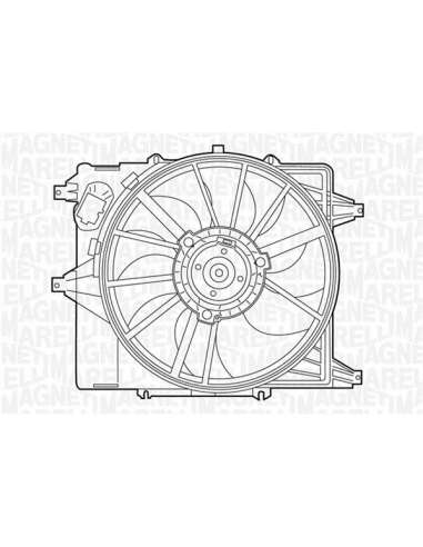 Ventilador, refrigeración del motor Magneti Marelli 069422345010 - Electroventilador del radiador
