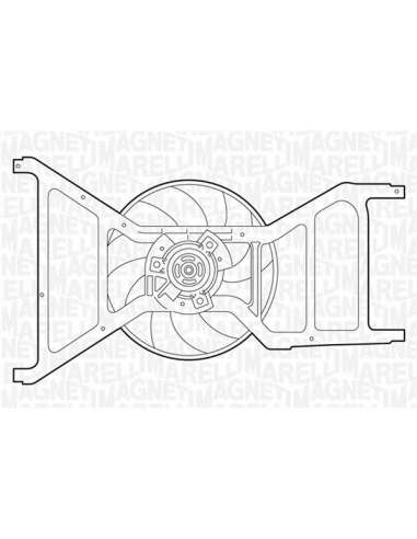 Ventilador, refrigeración del motor Magneti Marelli 069422353010 - Electroventilador del radiador