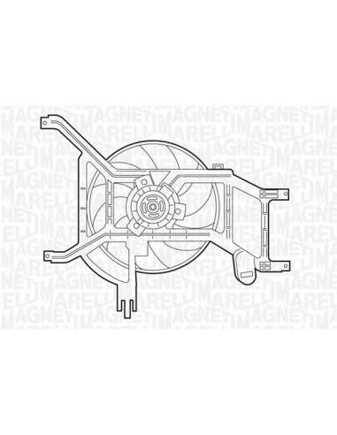 Ventilador, refrigeración del motor Magneti Marelli 069422354010 - Electroventilador del radiador
