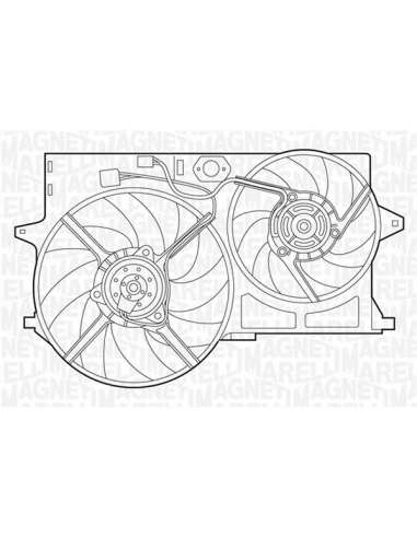 Ventilador, refrigeración del motor Magneti Marelli 069422390010 - Electroventilador del radiador