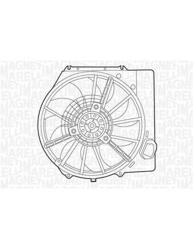 Ventilador, refrigeración del motor Magneti Marelli 069422437010 - Electroventilador del radiador