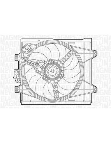 Ventilador, refrigeración del motor Magneti Marelli 069422451010 - Electroventilador del radiador
