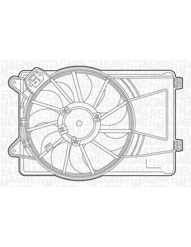 Ventilador, refrigeración del motor Magneti Marelli 069422455010 - Electroventilador del radiador