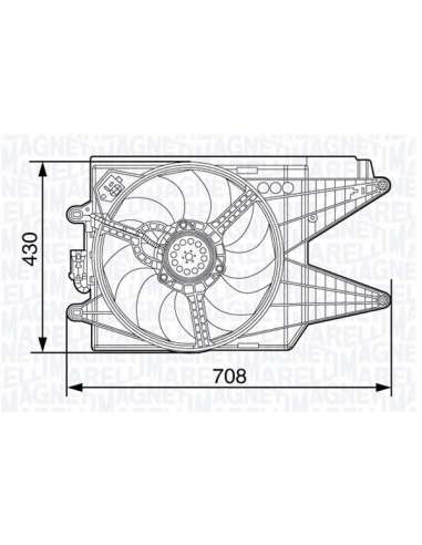 Ventilador, refrigeración del motor Magneti Marelli 069422469010 - Electroventilador radiador