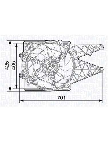Ventilador, refrigeración del motor Magneti Marelli 069422472010 - Electroventilador radiador