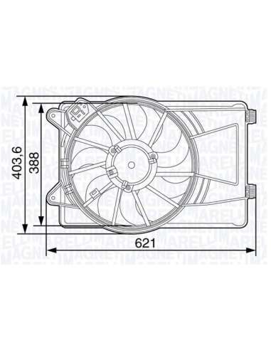 Ventilador, refrigeración del motor Magneti Marelli 069422474010 - Electroventilador radiador