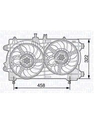 Ventilador, refrigeración del motor Magneti Marelli 069422481010 - Electroventilador radiador