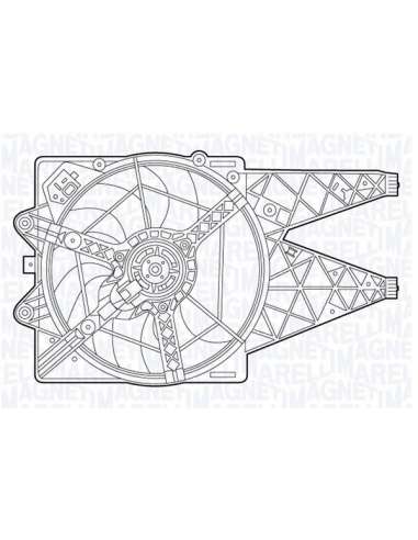 Ventilador, refrigeración del motor Magneti Marelli 069422485010 - Electroventilador radiador