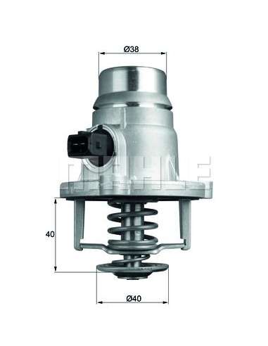 Termostato, refrigerante Mahle TM 27 105 - TERMOSTATO MAHLE