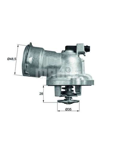 Termostato, refrigerante Mahle TM 28 87 - TERMOSTATO MAHLE