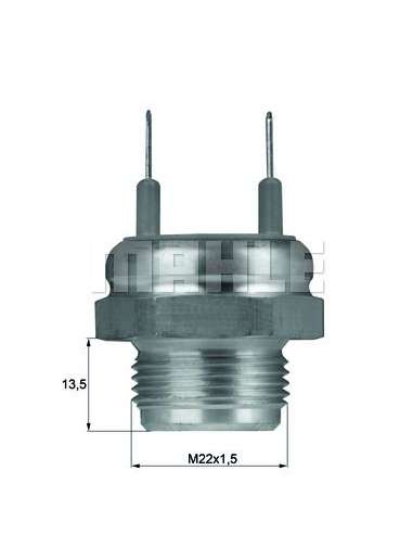 Interruptor de temperatura, ventilador del radiador Mahle TSW 1 - TERMOSTATO MAHLE