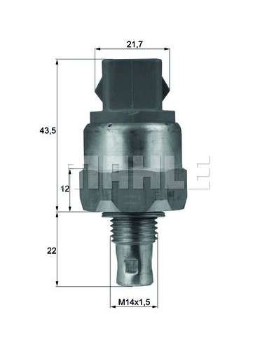 Interruptor de temperatura, ventilador del radiador Mahle TSW 46 - TERMOSTATO MAHLE