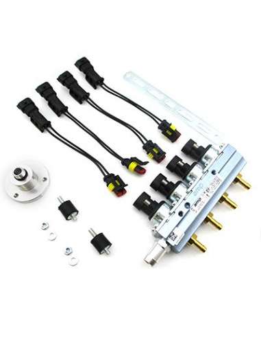 Válvula de inyección Meat Doria 13064 - RAIL COMPLETO SISTEMA LPG NEGRO EUR O 5