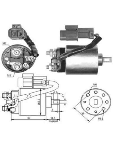 Interruptor magnético, estárter Meat Doria 46088 - SOLENOIDE DEL MOTOR DE ARRANQUE