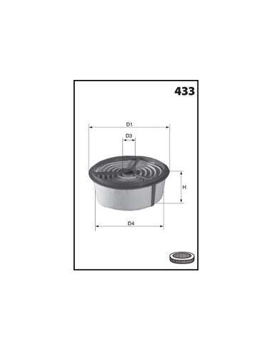 Filtro de aire Mecafilter EL3716 - Filtro de Aire Circular MECAFILTER
