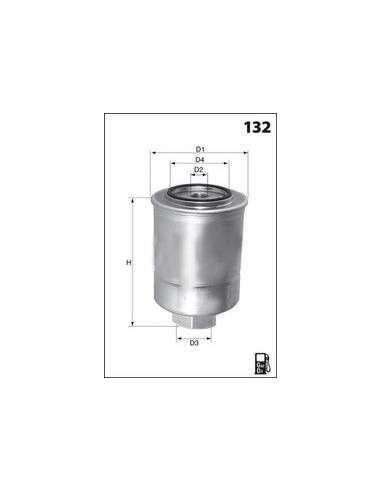 Filtro combustible Mecafilter ELG5217 - Filtro de Gasoil Roscado MECAFILTER