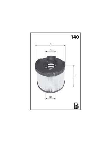 Filtro combustible Mecafilter ELG5237 - Filtro Gasoil Cartucho MECAFILTER
