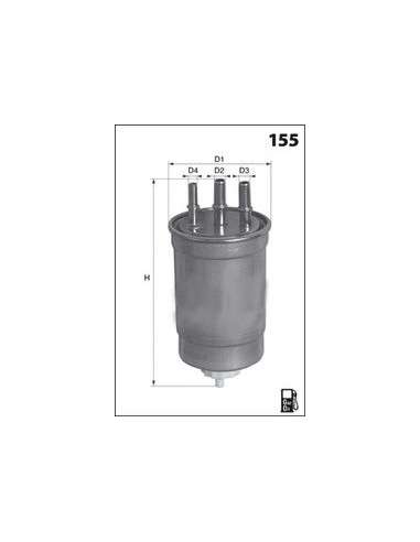 Filtro combustible Mecafilter ELG5290 - Filtro de Gasoil Monobloc MECAFILTER