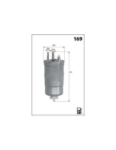 Filtro combustible Mecafilter ELG5327 - Filtro de Gasoil Monobloc MECAFILTER