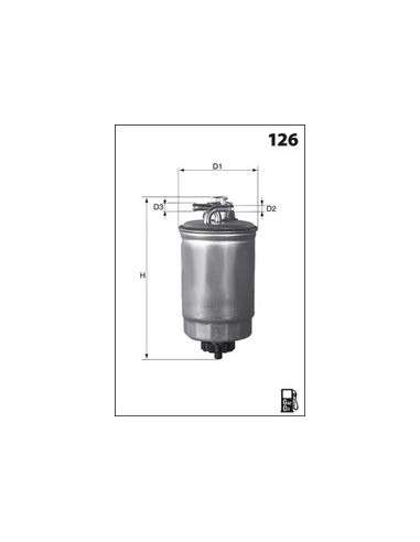 Filtro combustible Mecafilter ELG5371 - Filtro de Gasoil Monobloc MECAFILTER