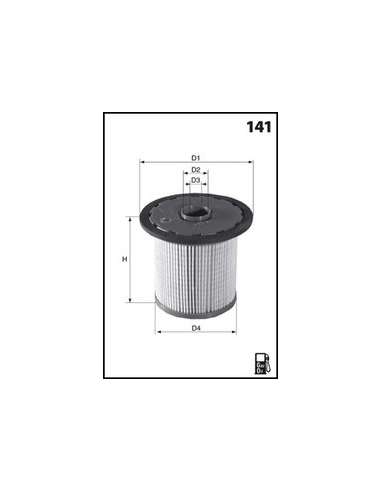 Filtro combustible Mecafilter ELG5378 - Filtro Gasoil Cartucho MECAFILTER