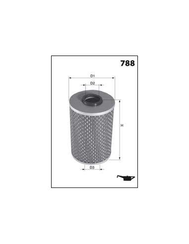 Filtro de aceite Mecafilter ELH4189 - Filtro de Aceite Cartucho MECAFILTER