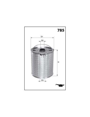 Filtro de aceite Mecafilter ELH4198 - Filtro de Aceite Cartucho MECAFILTER