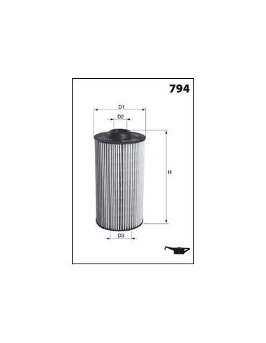 Filtro de aceite Mecafilter ELH4207 - Filtro de Aceite Cartucho MECAFILTER