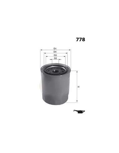 Filtro de aceite Mecafilter ELH4217 - Filtro de Aceite Roscado MECAFILTER