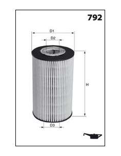 Filtro de aceite Mecafilter ELH4230 - Filtro de Aceite Cartucho MECAFILTER