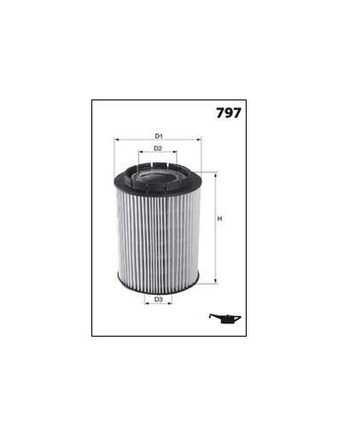 Filtro de aceite Mecafilter ELH4323 - Filtro de Aceite Cartucho MECAFILTER