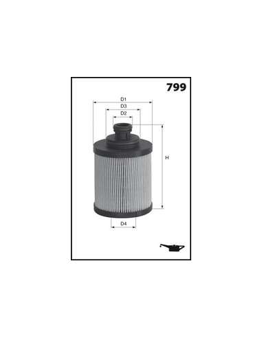 Filtro de aceite Mecafilter ELH4473 - Filtro de Aceite Cartucho MECAFILTER