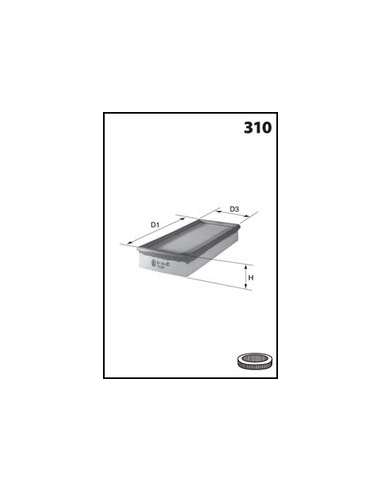Filtro de aire Mecafilter ELP3464 - Filtro de Aire Panel MECAFILTER