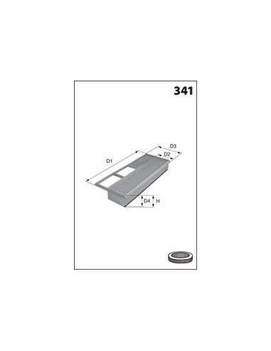 Filtro de aire Mecafilter ELP9141 - Filtro de Aire Panel MECAFILTER