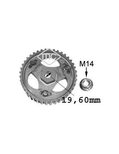 Rueda dentada, bomba inyección Metalcauch 05644 - MC POLEA BOMBA INYEC RENAULT MEYLE-ORIGINAL Quality
