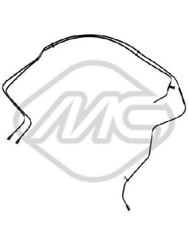 Tubería de combustible Metalcauch 92086 - 6 MC tubo retorno inyector MEYLE-ORIGINAL Quality