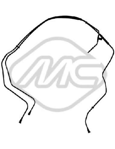 Tubería de combustible Metalcauch 92087 - 7 MC tubo retorno inyector MEYLE-ORIGINAL Quality