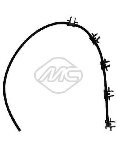 Tubería de combustible Metalcauch 92097 - 092097 MC tubo retorno inyector MEYLE-ORIGINAL Quality