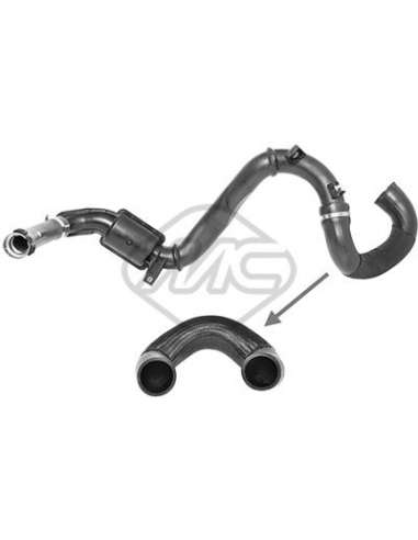 Tubo flexible de aire de sobrealimentación Metalcauch 09965 - MC mgto de turbo RENAULT