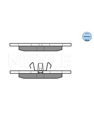 Juego de pastillas de freno Del. Meyle 025 231 1218 - Juego de pastillas de freno MEYLE-ORIGINAL Quality
