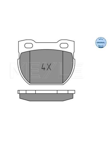 Juego de pastillas de freno Tras. Meyle 252347118 - Juego de pastillas de freno MEYLE-ORIGINAL Quality