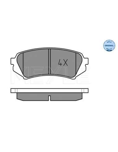 Juego de pastillas de freno Tras. Meyle 252353917 - Juego de pastillas de freno MEYLE-ORIGINAL Quality