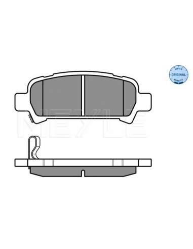 Juego de pastillas de freno Tras. Meyle 025 235 7214/W - Juego de pastillas de freno MEYLE-ORIGINAL Quality