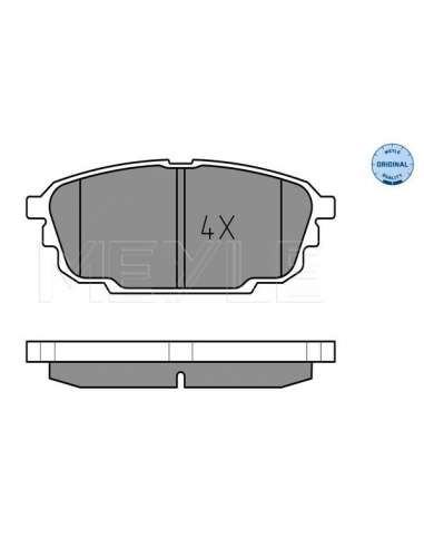 Juego de pastillas de freno Tras. Meyle 252369713 - Juego de pastillas de freno MEYLE-ORIGINAL Quality