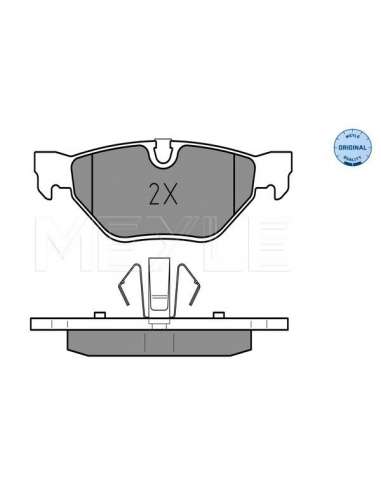 Juego de pastillas de freno Tras. Meyle 252392617 - Juego de pastillas de freno MEYLE-ORIGINAL Quality