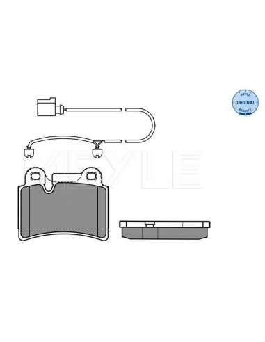 Juego de pastillas de freno Tras. Meyle 252409717 - Juego de pastillas de freno MEYLE-ORIGINAL Quality